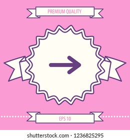 Arrow icon symbol. Graphic elements for your design