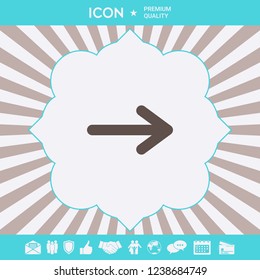 Arrow icon symbol. Graphic elements for your design