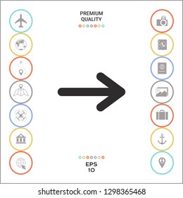 Arrow icon symbol. Graphic elements for your design