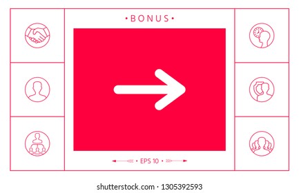 Arrow icon symbol. Graphic elements for your design