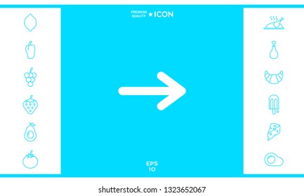 Arrow icon symbol. Graphic elements for your design