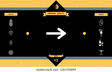 Arrow icon symbol. Graphic elements for your design