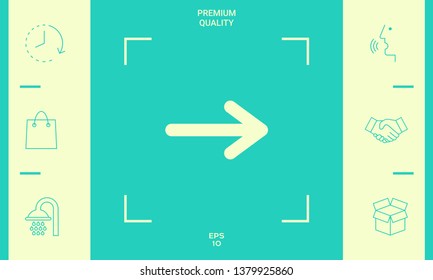 Arrow icon symbol. Graphic elements for your design