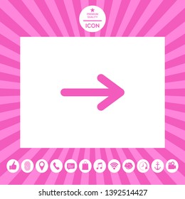 Arrow icon symbol. Graphic elements for your design