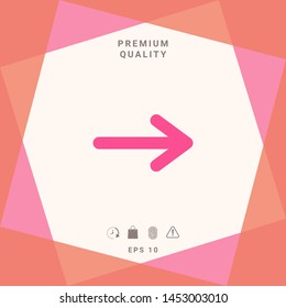 Arrow icon symbol. Graphic elements for your design
