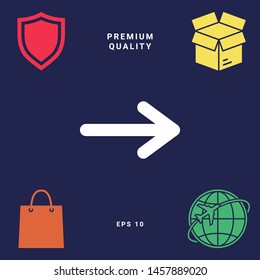 Arrow icon symbol. Graphic elements for your design