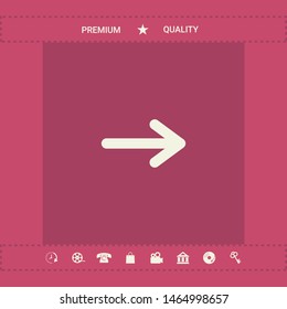 Arrow icon symbol. Graphic elements for your design