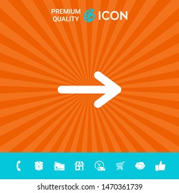 Arrow icon symbol. Graphic elements for your design