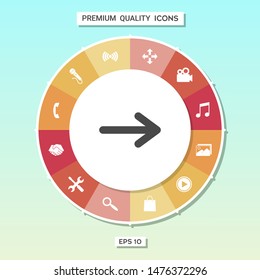 Arrow icon symbol. Graphic elements for your design