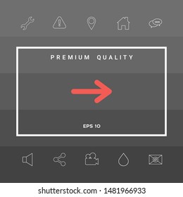 Arrow icon symbol. Graphic elements for your design