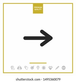 Arrow icon symbol. Graphic elements for your design