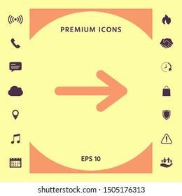 Arrow icon symbol. Graphic elements for your design