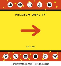 Arrow icon symbol. Graphic elements for your design