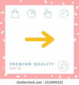Arrow icon symbol. Graphic elements for your design