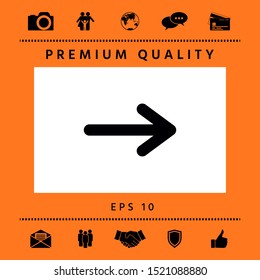 Arrow icon symbol. Graphic elements for your design