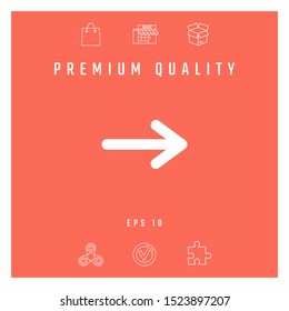 Arrow icon symbol. Graphic elements for your design