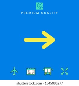 Arrow icon symbol. Graphic elements for your design