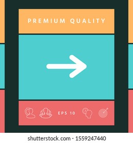 Arrow icon symbol. Graphic elements for your design