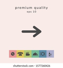 Arrow icon symbol. Graphic elements for your design