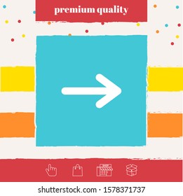 Arrow icon symbol. Graphic elements for your design