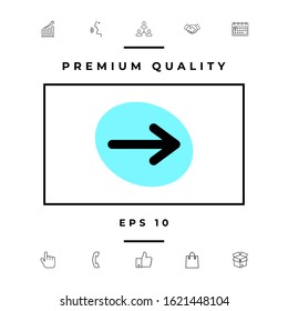 Arrow icon symbol. Graphic elements for your design