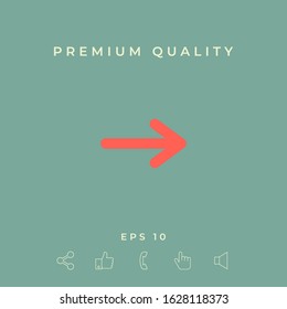 Arrow icon symbol. Graphic elements for your design