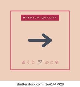 Arrow icon symbol. Graphic elements for your design