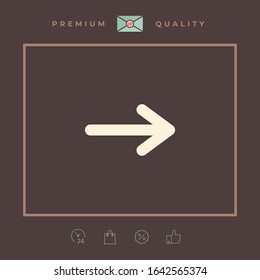 Arrow icon symbol. Graphic elements for your design