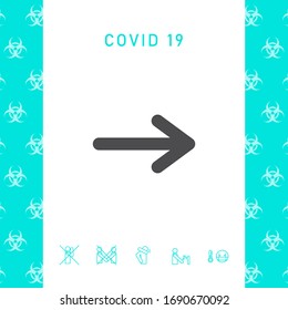 Arrow icon symbol. Graphic elements for your design