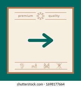 Arrow icon symbol. Graphic elements for your design