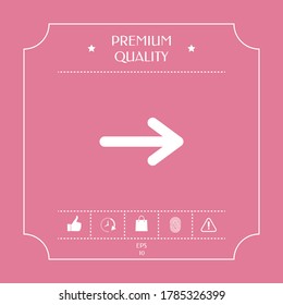 Arrow icon symbol. Graphic elements for your design