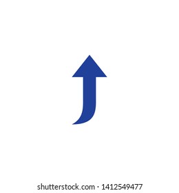 arrow up icon symbol logo template
