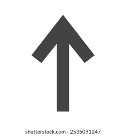Arrow up icon Symbol mark in filled style