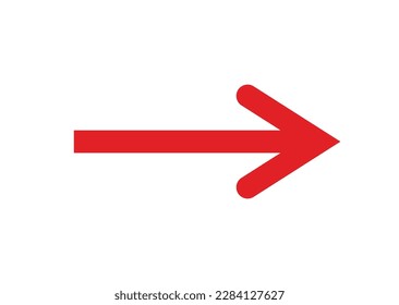 Arrow icon. Symbol of movement or path. Direction indicator.