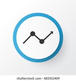 Arrow Icon Symbol. Premium Quality Isolated Monitoring Element In Trendy Style.