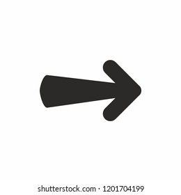 Arrow icon symbol sign. Vector