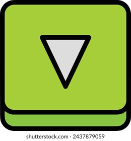 Arrow icon symbol vector image with color for element design