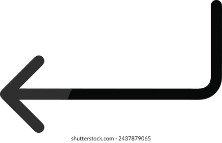 Icono de flecha símbolo de imagen vectorial con color para el diseño de elementos