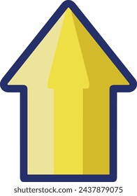 Arrow icon symbol vector image with color for element design