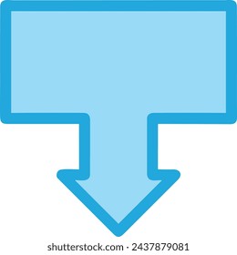 Icono de flecha símbolo de imagen vectorial con color para el diseño de elementos