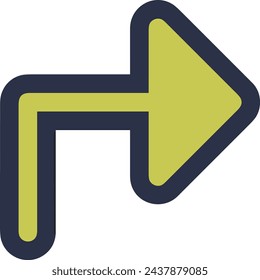 Arrow icon symbol vector image with color for element design