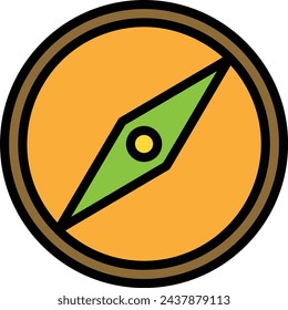 Icono de flecha símbolo de imagen vectorial con color para el diseño de elementos