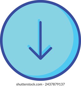 Arrow icon symbol vector image with color for element design