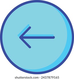 Pfeilsymbol-Vektorbild mit Farbe für Elementdesign