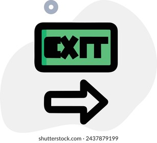 Arrow icon symbol vector image with color for element design
