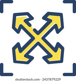 Icono de flecha símbolo de imagen vectorial con color para el diseño de elementos