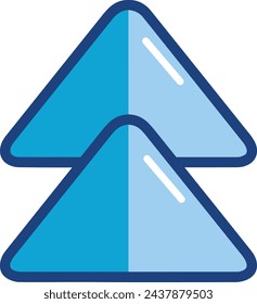 Arrow icon symbol vector image with color for element design
