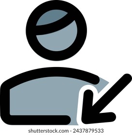 Arrow icon symbol vector image with color for element design