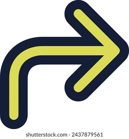 Arrow icon symbol vector image with color for element design