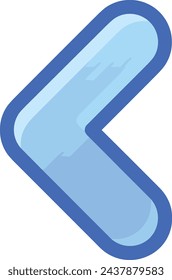 Icono de flecha símbolo de imagen vectorial con color para el diseño de elementos